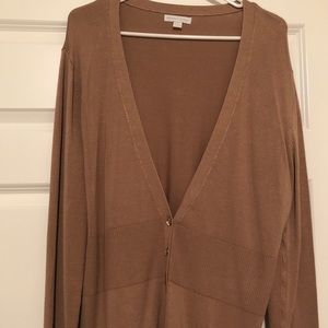 Tan cardigan
